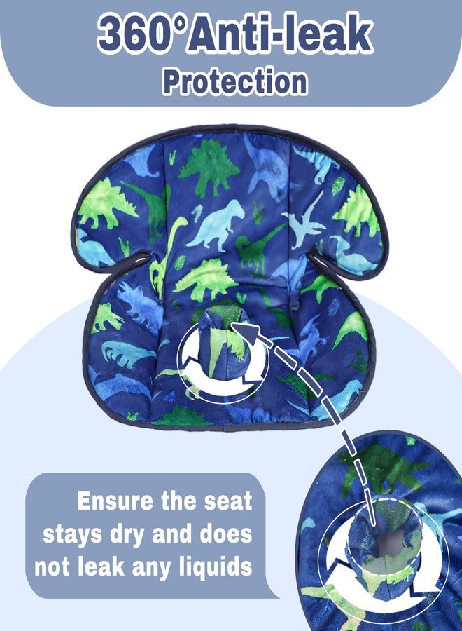 TANOFAR Infant Car Seat Protector for Potty Training, Waterproof Car Seat Liner with Anti-Slip Backing for Potty Training Toilet, Baby Infant Toddler Piddle Pad Fits for Carseat (Blue Dinosaur) - Image 5